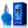 Alcohol-Free Perfume Oil for Men Blue Crystal Skull Bottle 30ml Woody Cologne Portable Travel Fragrance Unique Gift for Him —