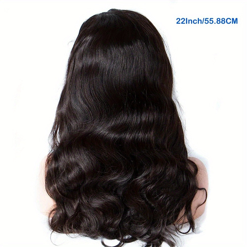 Lace Front Wig Body-Wave Human Hair, 14-24 Inch Natural Black with Glueless 4x4x1 Closure and Baby Hair — image 7
