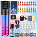POSEIDON BT02 Tattoo Kit with Wireless Color-Screen Rotary Pen, 20 Cartridges, 11 Inks and Carry Case — image 12