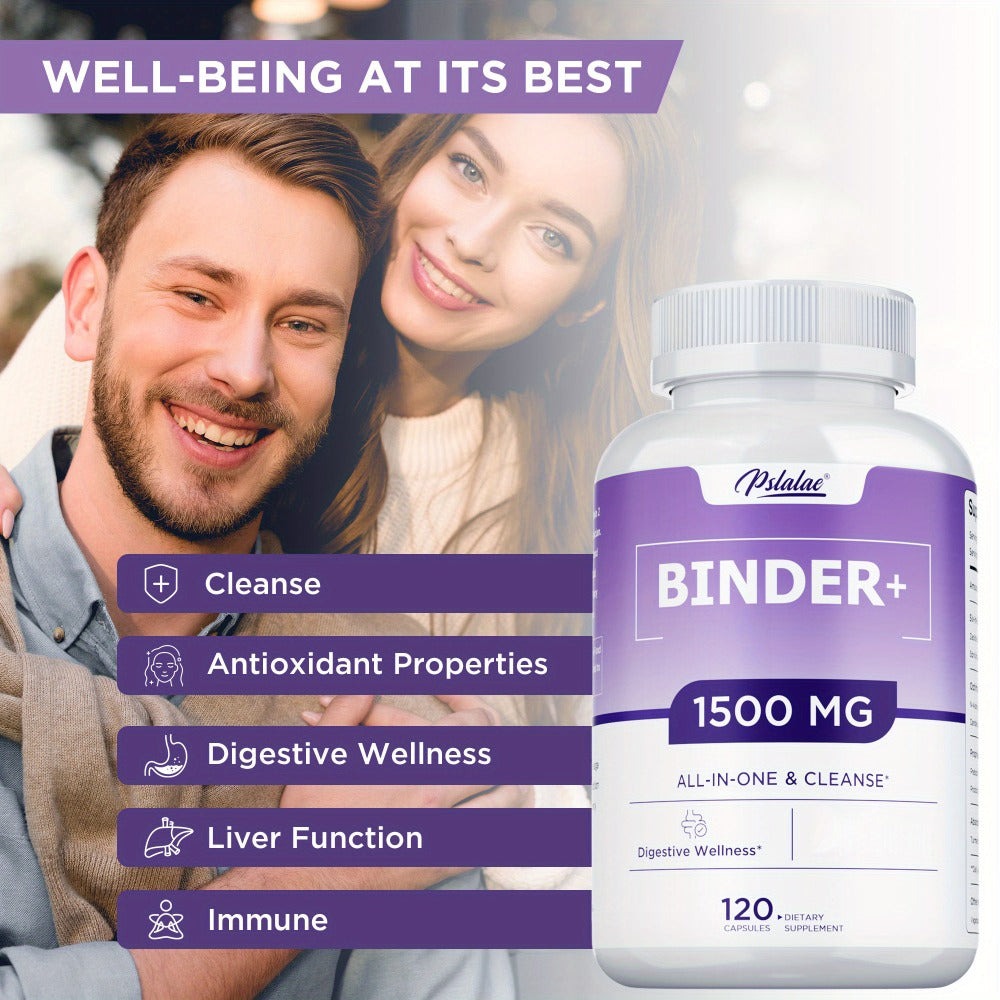Dietary Supplement 13-in-1 Binder Capsules with Activated Charcoal, Zeolite and Bentonite Clay, 120 Count — image 6
