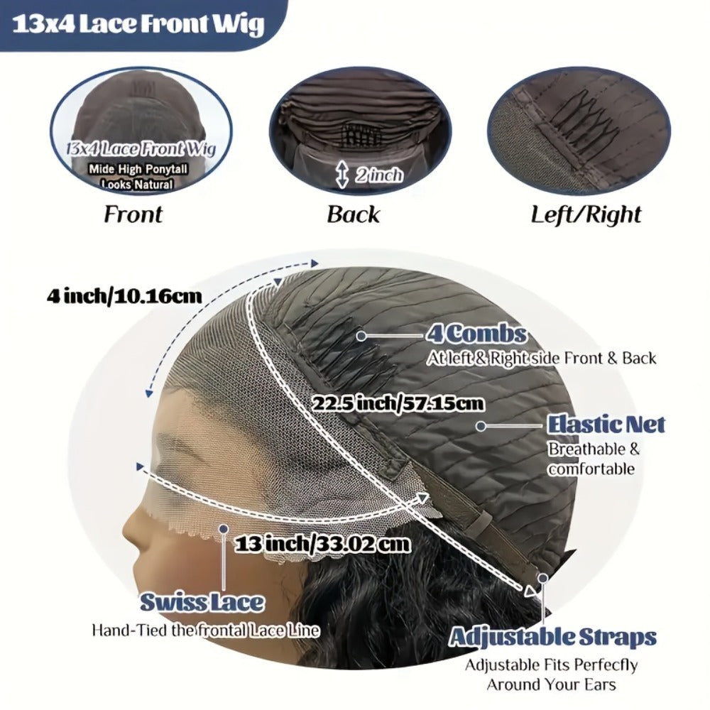 Deep Wave Human Hair Wig with 13x4 HD Lace Front, 180% Density and 14-34 Inch Length Options — image 6