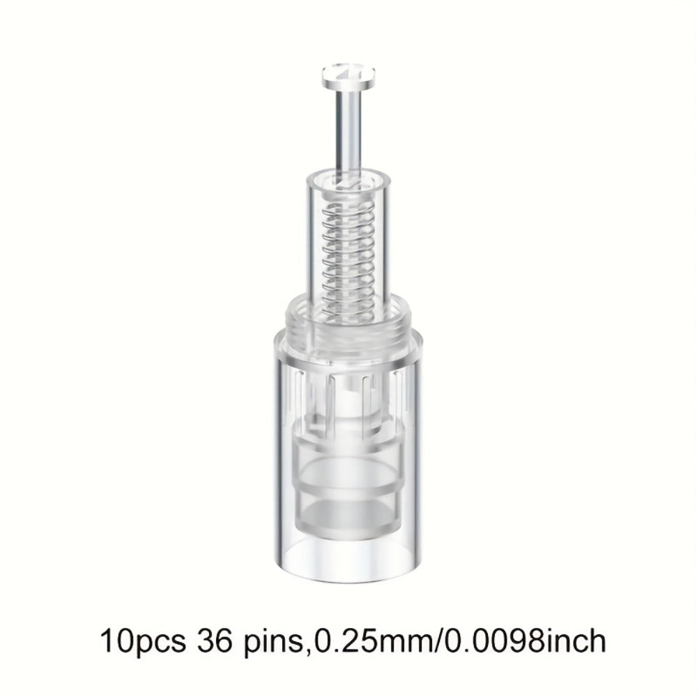 Microneedling Cartridges 10pcs Replacement Needle Tips for Derma Pen, 12 Pin 36 Pin R-Nano 0.25mm Screw-Lock — image 5