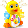 Musical Walking Duck Toy with Five Front Buttons, Flashing Wings and Rotating Wheel Base Pictured — image 9