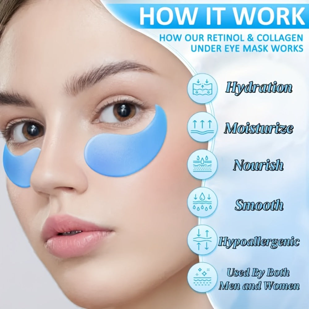 Retinol Collagen Eye Mask 60pcs 80g – Firming Under Eye Patches for Dark Circles, Puffiness, Sagging & Fine Lines — image 5