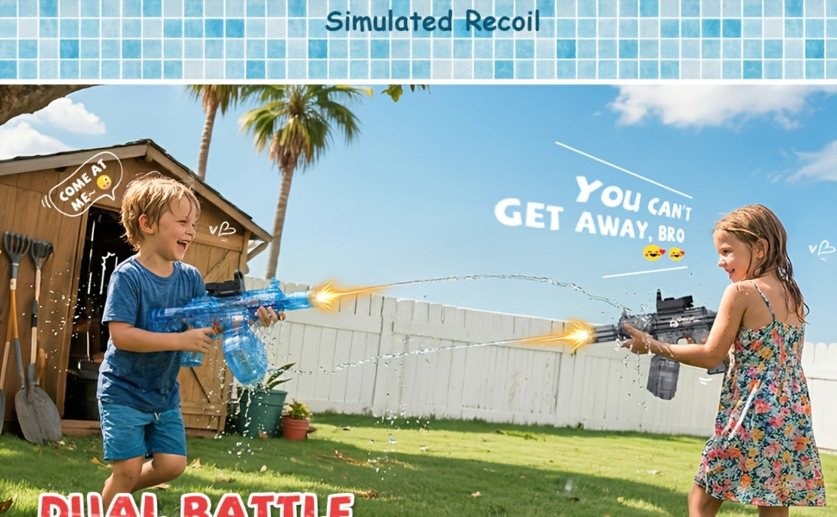 Two-Piece Electric Light-and-Sound Water Blaster Sets in 727 or 737 Models and Blue or Black Colors — image 29