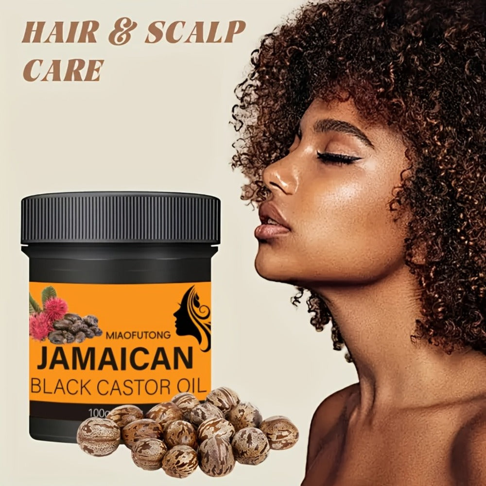 Black Castor Oil Hair Milk 5pcs, 100% Jamaica Pure Cold-Pressed Castor Oil Leave-In for Curly, Coily & Textured Hair — image 