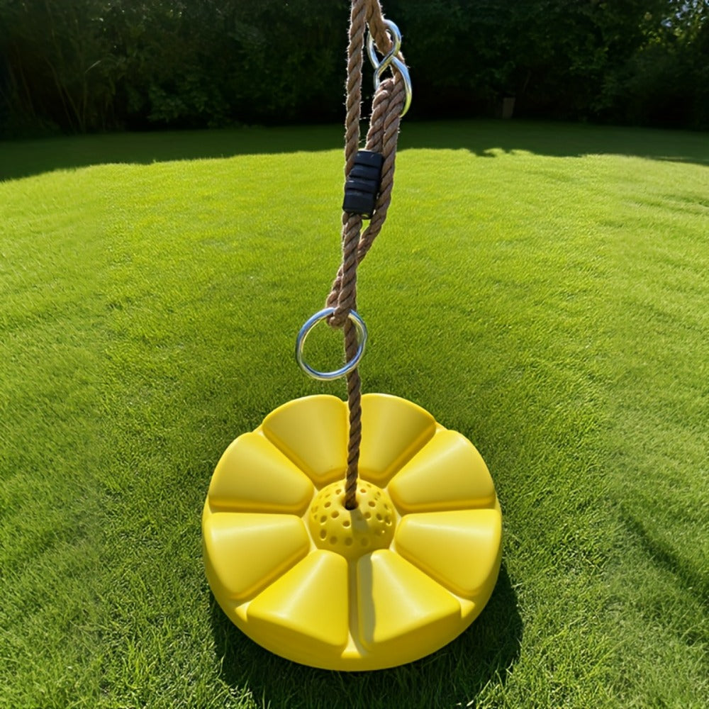 Petal Shaped Outdoor Swing for Kids, Single Person Thickened Fun Swing, 11.8" Diameter, 78.7" Rope — image 8