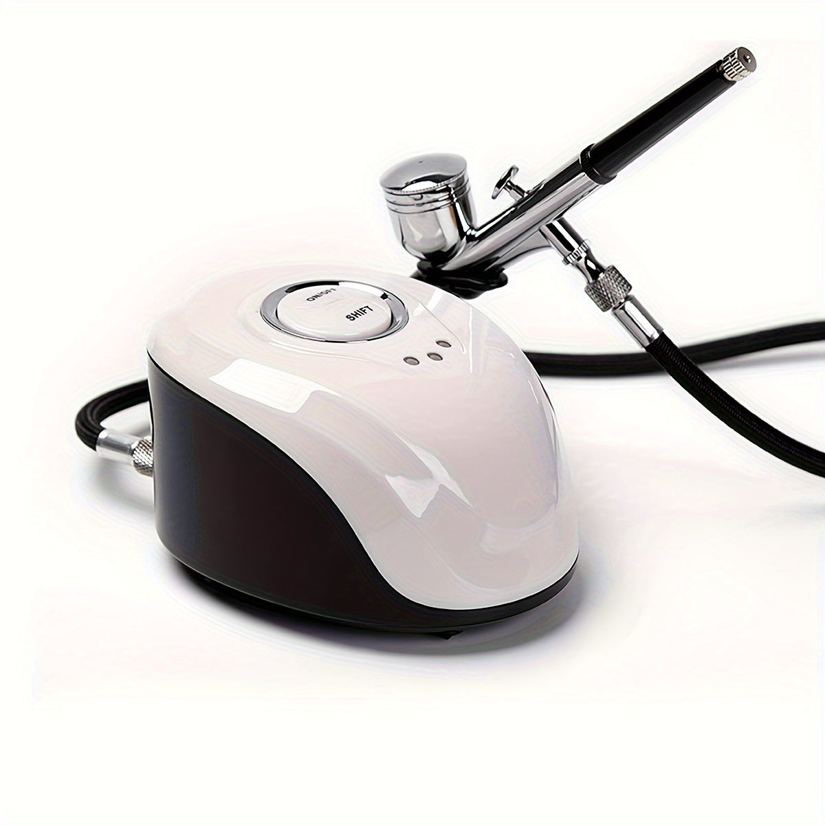 Mini Air Compressor and Airbrush Kit with White or Red 19B Model Options and 120 x 90 x 70 mm Pictured Base — image 1