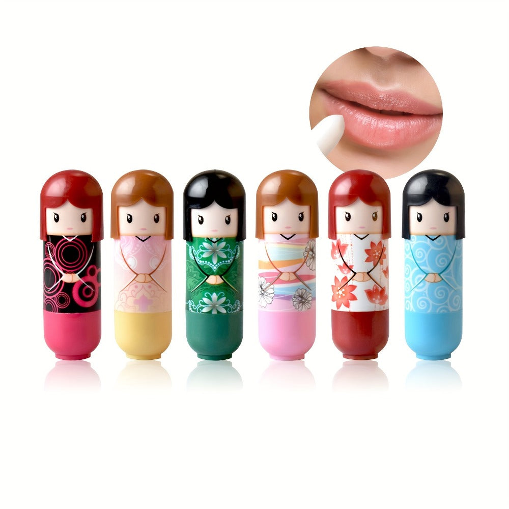 24-Piece Doll-Shaped Lip Balm Display Set in Two Illustrated Set A or Set B Checkout Options — image 9