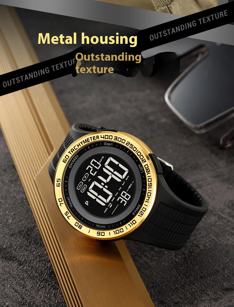 Men's Stylish And Versatile Electronic Watch Luminous Waterproof