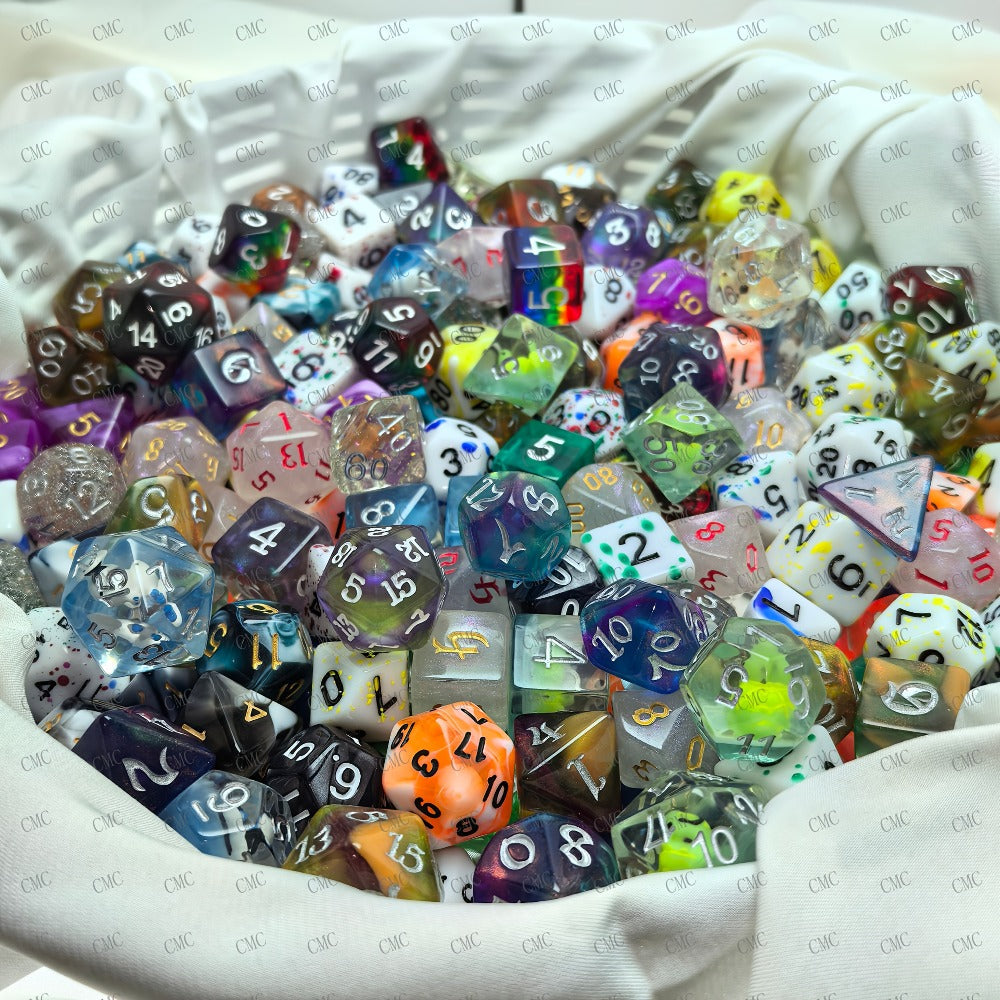 DnD Polyhedral Dice Bulk Set ~135pcs with the Listed Color, Size or Set Options for Everyday Use — image 3