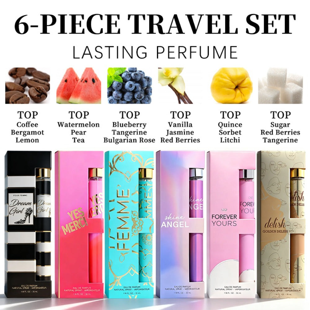 Women's Perfume Set Travel Size - 6 Piece Eau de Parfum Collection, Designer Fragrance Sampler Gift Set for Her — image 2