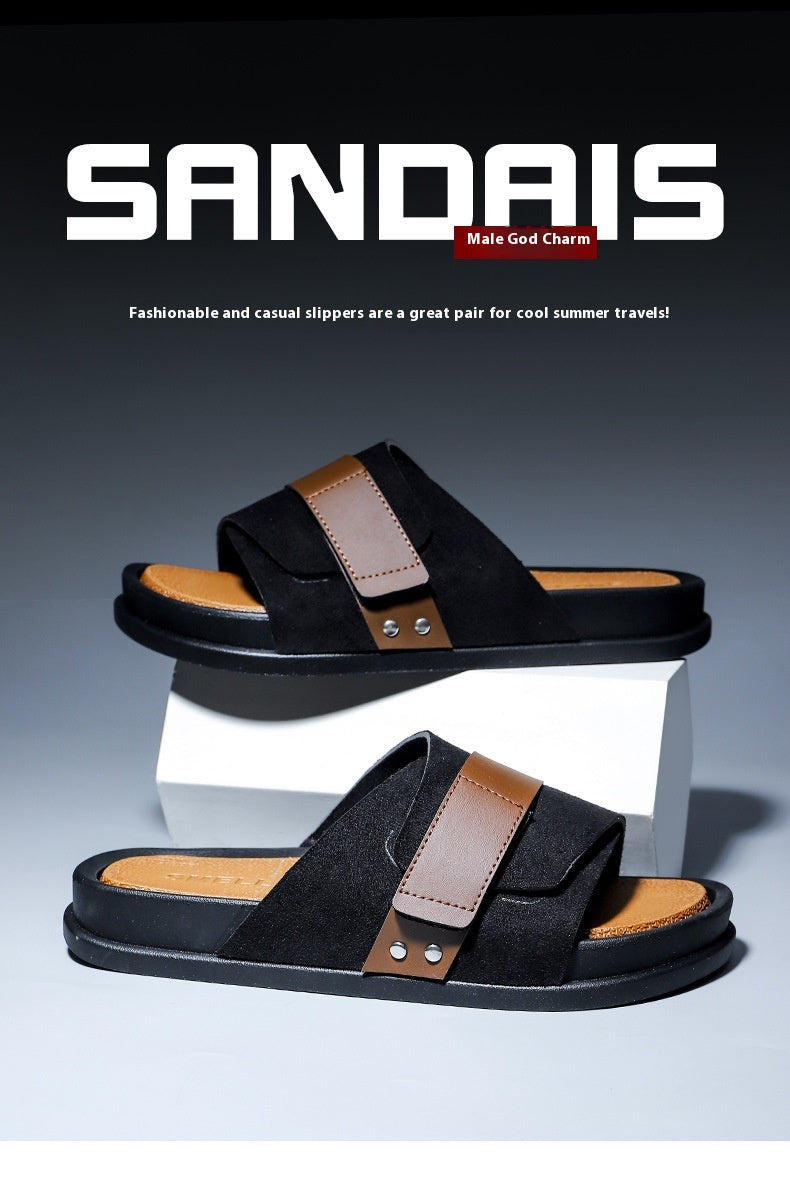 Outer Wear Home Bathroom Non-slip Platform Slippers