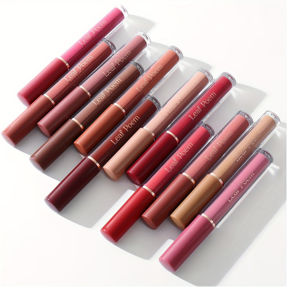 Lip Gloss Set by Leaf Poem with 12 Mixed Lip Colors, Slim Tube Applicators and Presentation Box — image 20
