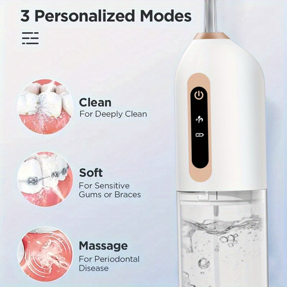 Electric Toothbrush Water Flosser Combo Set – 3 Modes USB Rechargeable Oral Care Kit with 4 Brush Heads & 4 Nozzles — image 1