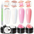 RINO 3D Nail Sculpture Kit 5pcs – Solid Builder Gel with Rhinestone Gel Molding Gel Flower Molds & Sculpting Brush — image 12