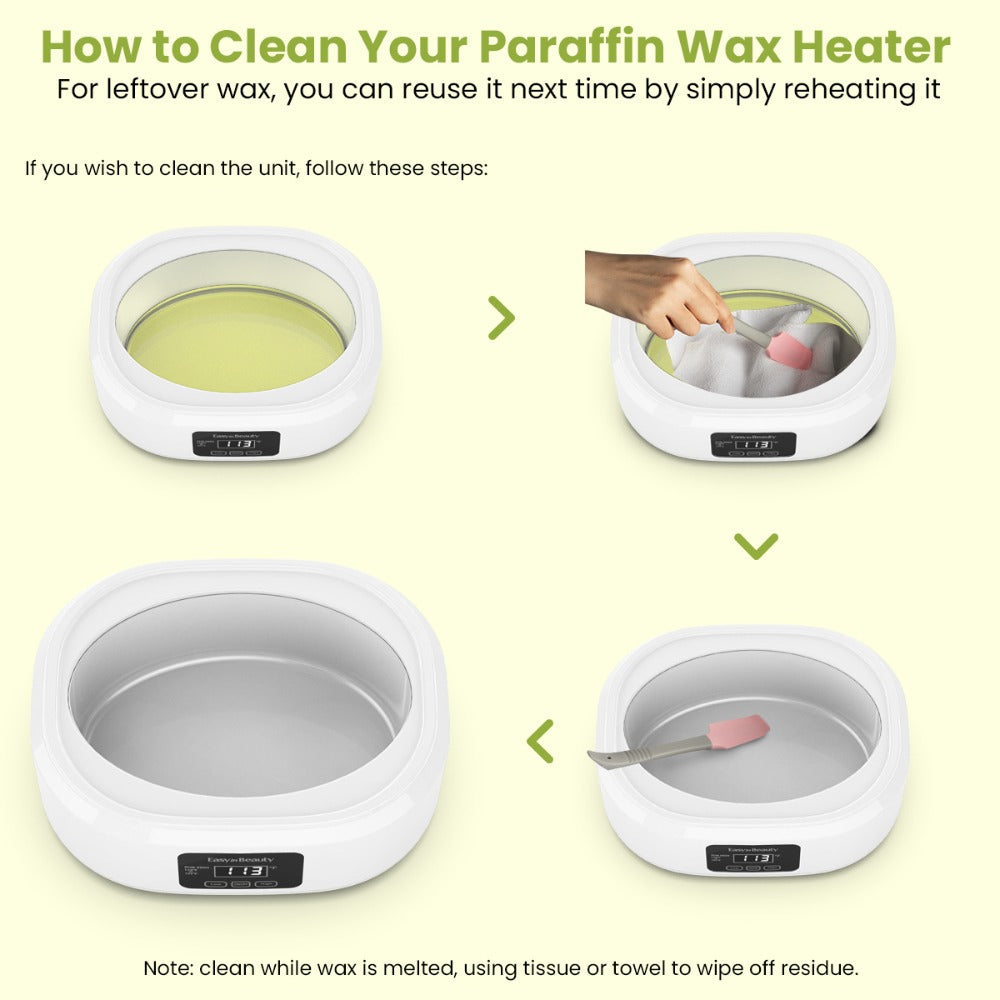 Paraffin Wax Warmer Kit 3000ml Touchscreen for Hands & Feet – Includes 6 Packs Refill Wax, Hot Wax Spa Bath for Arthritis Pai