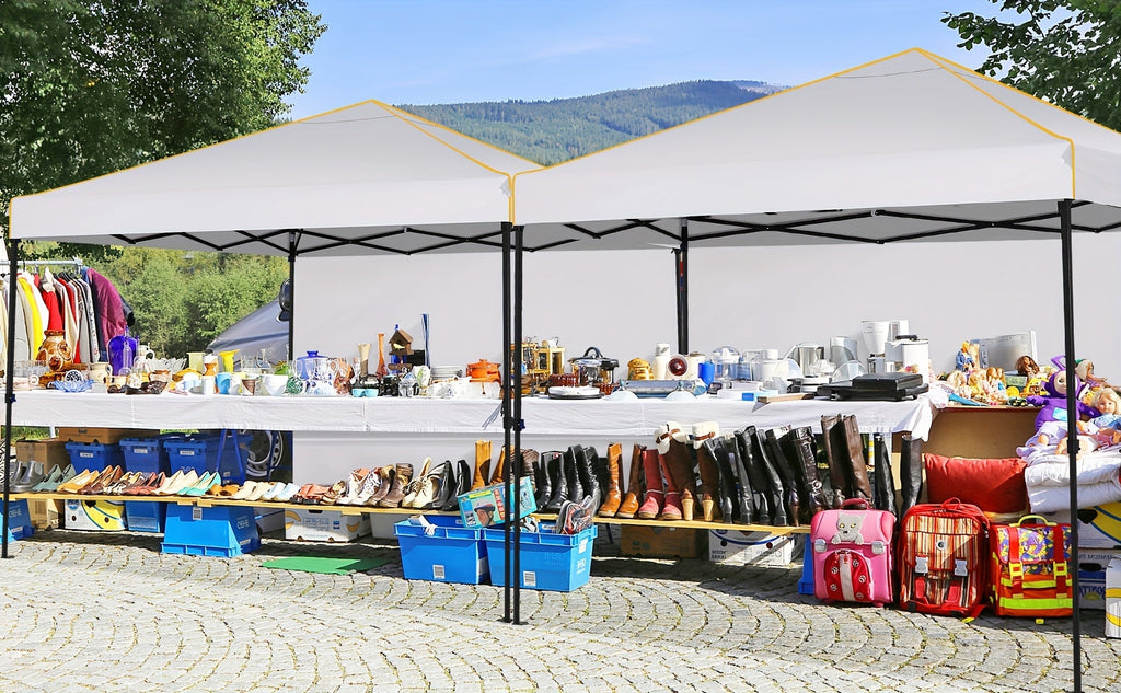 10x10ft Pop-Up Canopy Tent with Four Removable Sidewalls, Mesh Windows and Five Color Options — image 15