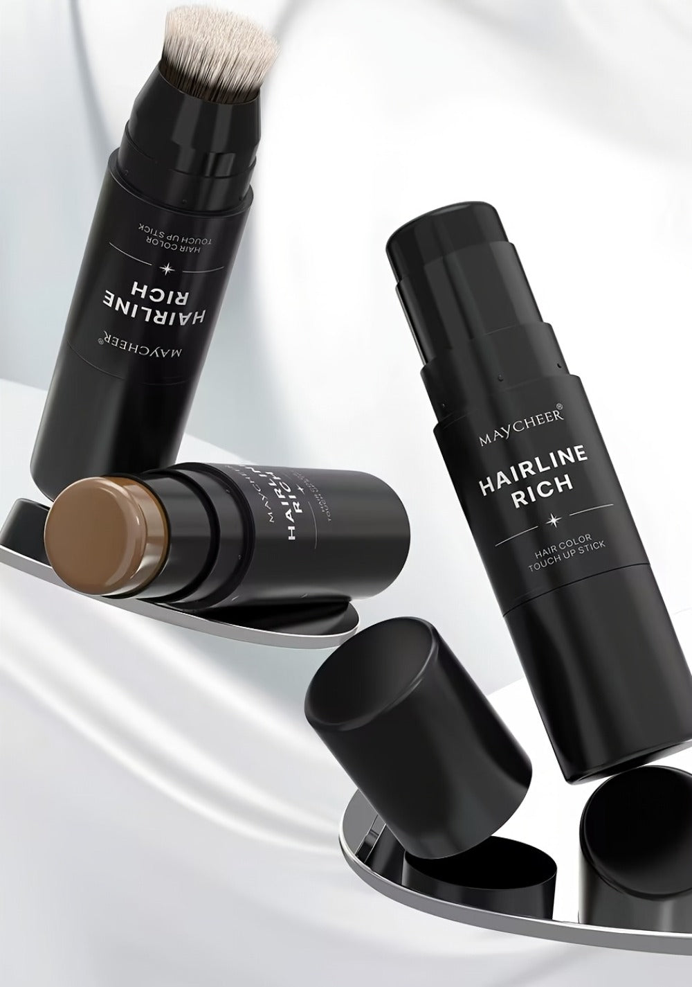 Root Touch-Up Hair Color Pen with Brush Applicator, Instant Gray & White Hair Coverage, Plant Squalane Nourishing Formula — i