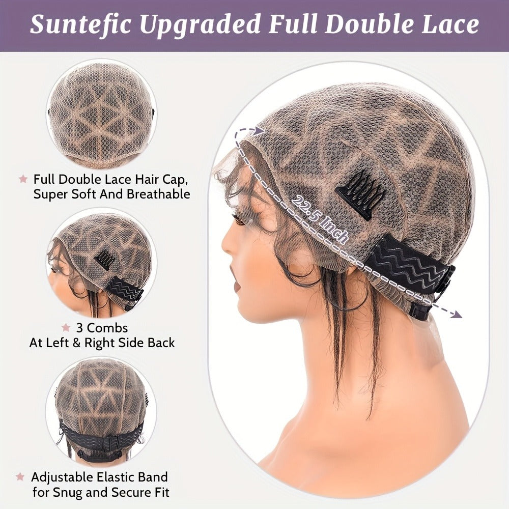 Braided Wig Cap Double Full Lace with Baby Hair Glueless Breathable Adjustable 22 Inch | 81-120 Sections Goddess Box Braid Fa