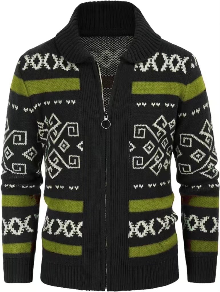 Slim-fit High-quality Men's Knit Cardigan