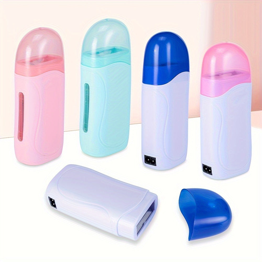 Wax Warmer Roller Kit for Hair Removal – Portable Electric Roll-On Soft Wax Heater for Women & Men, At-Home & Salon Waxing — 