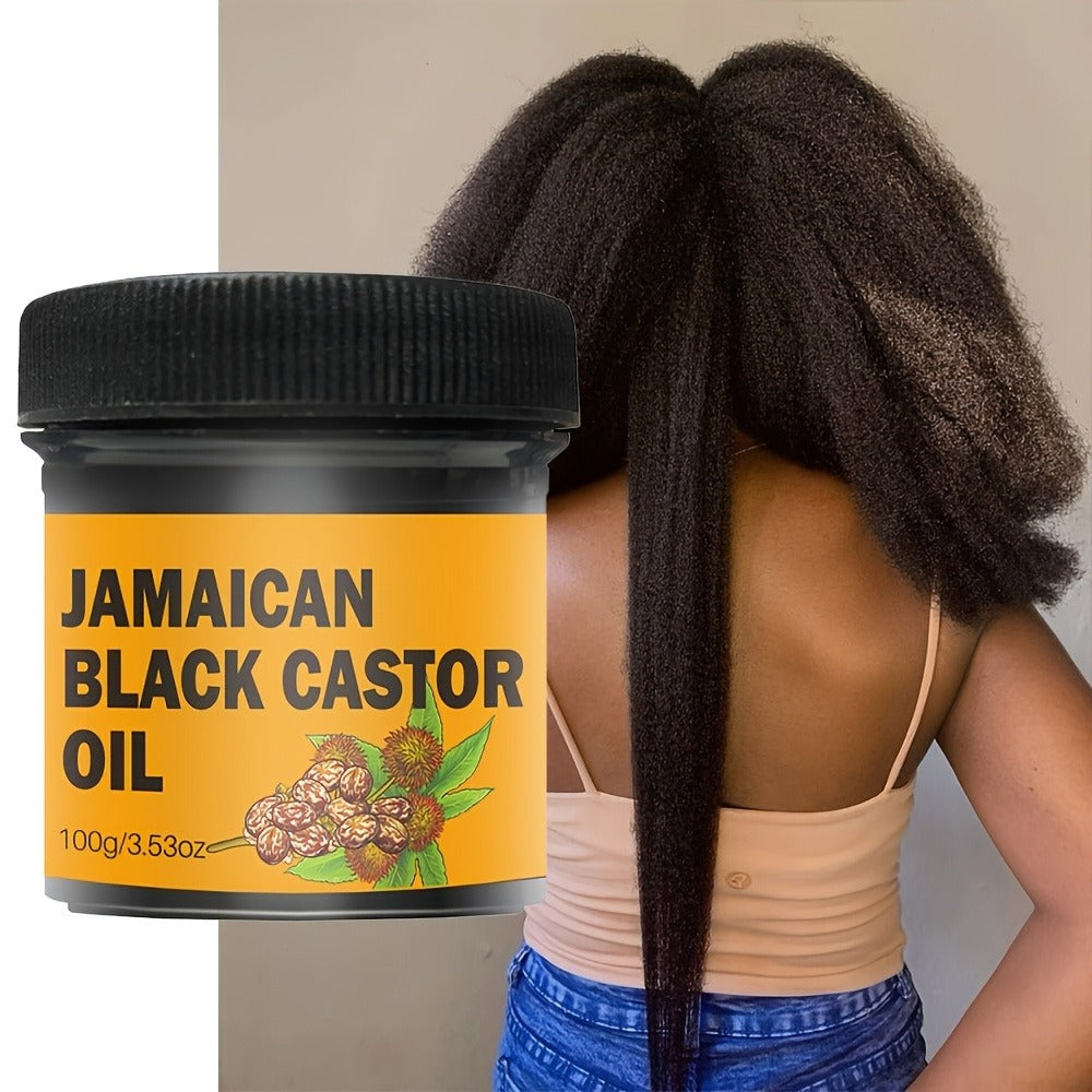 Jamaican Black Castor Hair and Scalp Oil in a 100g Wide-Mouth Jar with 3.53 oz Net Weight Label — image 4