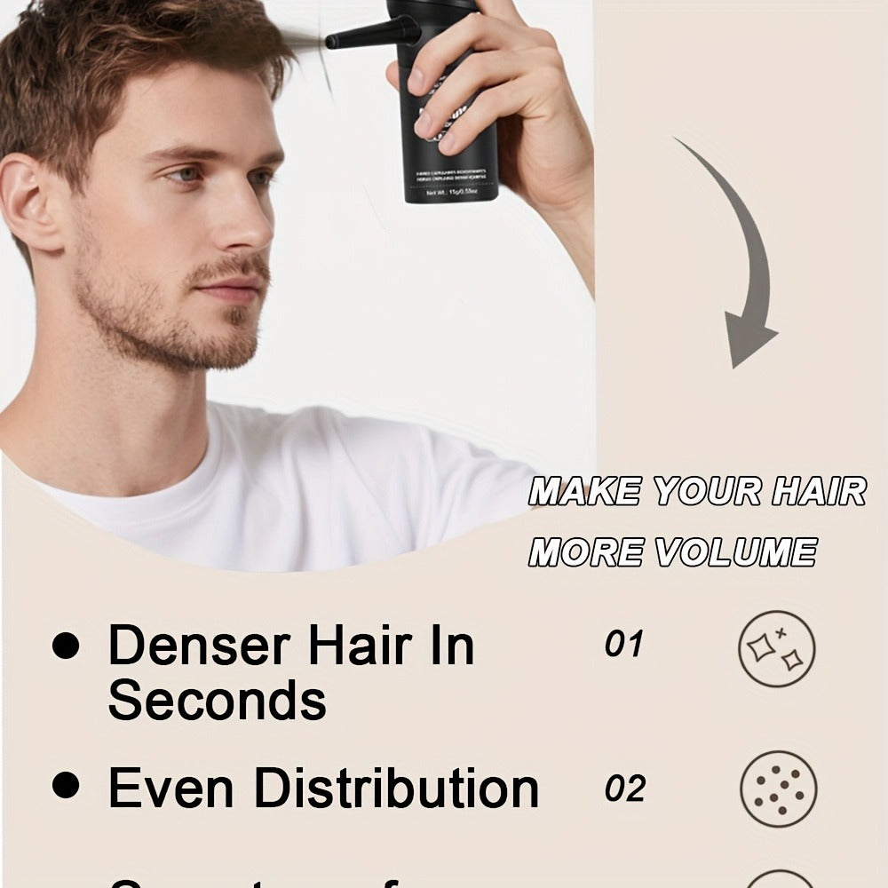 15-Gram Hair Fiber Kit with Directional Spray Applicator in Four Black and Brown Shade Options — image 19