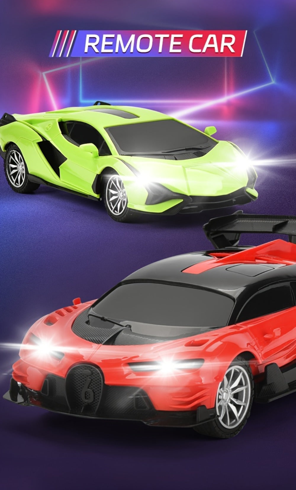 High-Speed Drift RC Car 1:24 Scale with LED Lights 4-Channel Simulation Model Remote Control Car for Kids Boys Girls — image 
