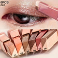 Dual-Color Eyeshadow Stick Set 6pcs Waterproof Smudge-Proof, Highly Pigmented Twist-Up Eye Shadow Pencil Kit — image 10