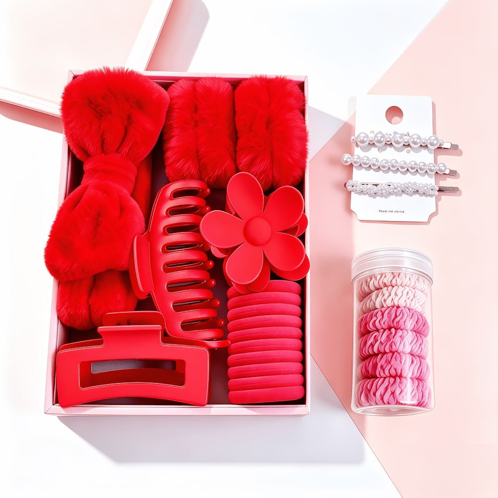Hair Accessories Mixed Headband, Hair Clip, Hoop and Elastic Set in Fourteen Color Combinations — image 7