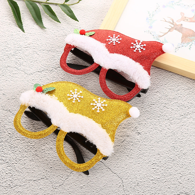 Luminous Christmas novelty glasses | glitter antlers and festive styles