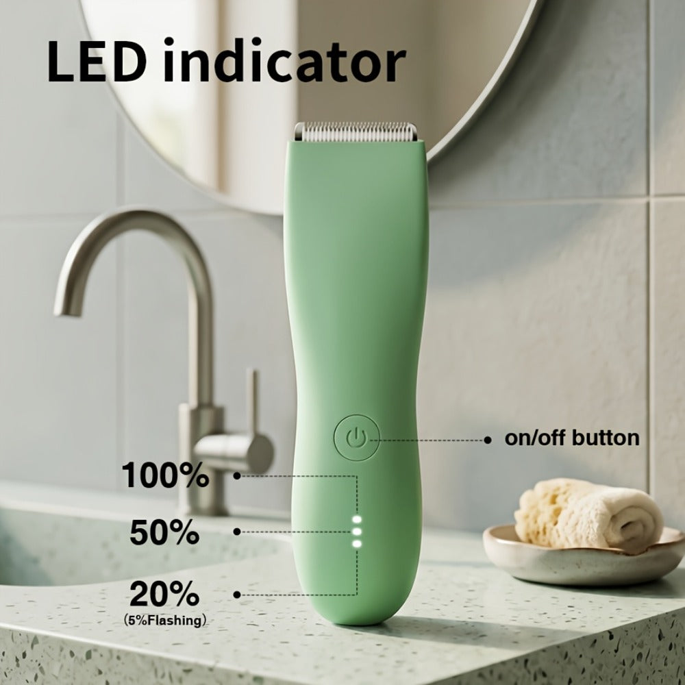 Ceramic-Blade Body Hair Trimmer with IPX6 Rating, Three Guide Guards and Four Color Options — image 13