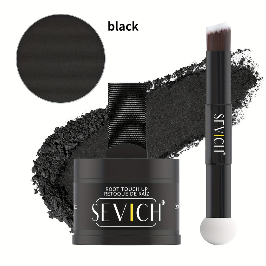 Hairline Powder Root Touch-Up Kit with Refill & Brush – Waterproof Instant Grey Hair Concealer Fills Sparse Hairline Bald Spo