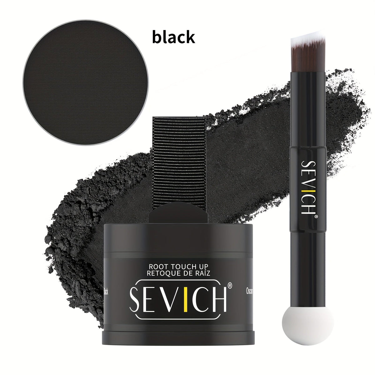 Hairline Powder Root Touch-Up Kit with Refill & Brush – Waterproof Instant Grey Hair Concealer Fills Sparse Hairline Bald Spo
