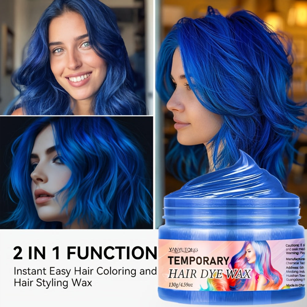 Temporary Hair Dye Wax 130g Instant Vivid Color Styling for Party Halloween Cosplay Festival, No Bleach No Damage — image 4