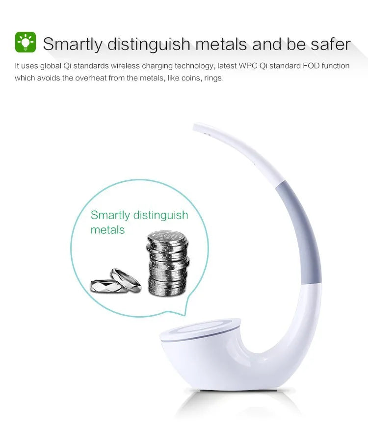 High-technology Wireless Charger Phantom Table Lamp Wireless Life Eyecare Phone Power Charger