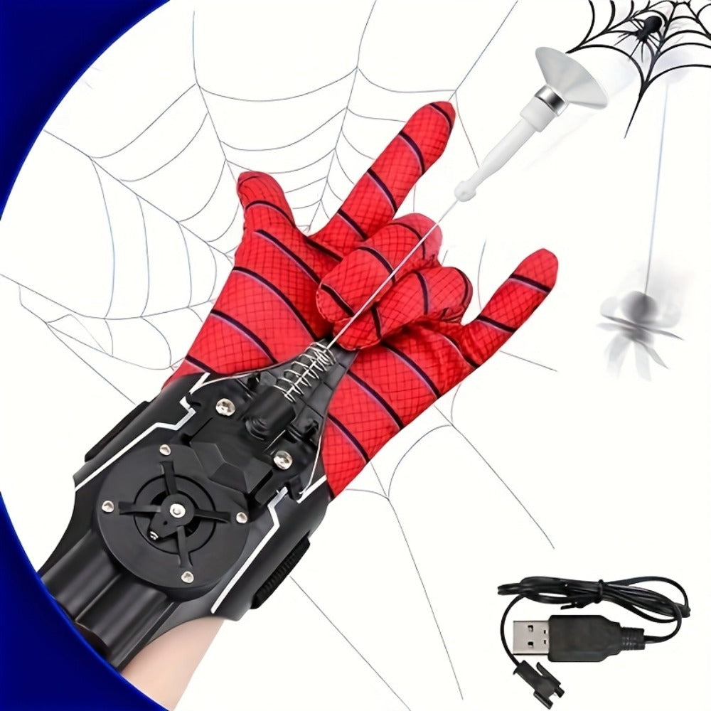 Superhero Web Shooter Toy for Kids, 9.4 Ft Rope Launcher, USB Rechargeable, Spider Hero Role Play Gift for Boys & Girls — ima