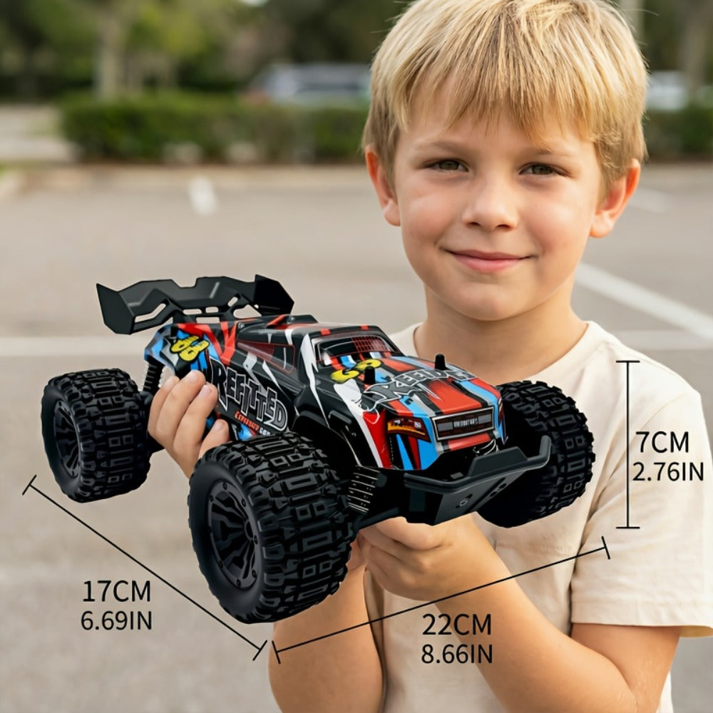 1:18 Scale RC Off-Road Car 35+ KM/H 4WD, 2.4GHz High Speed Remote Control Truck, Hobby Grade RC Racing Crawler for Kids & Adu
