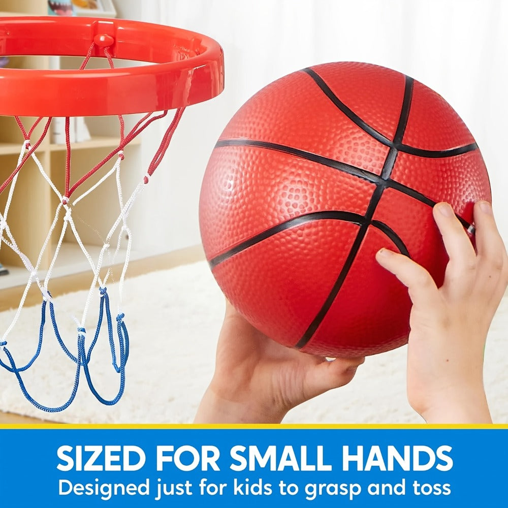 Indoor Basketball Hoop for Kids Over the Door, Light Up LED Scoreboard 4 Balls Air Pump 3 Game Modes 7 Light Shows — image 10