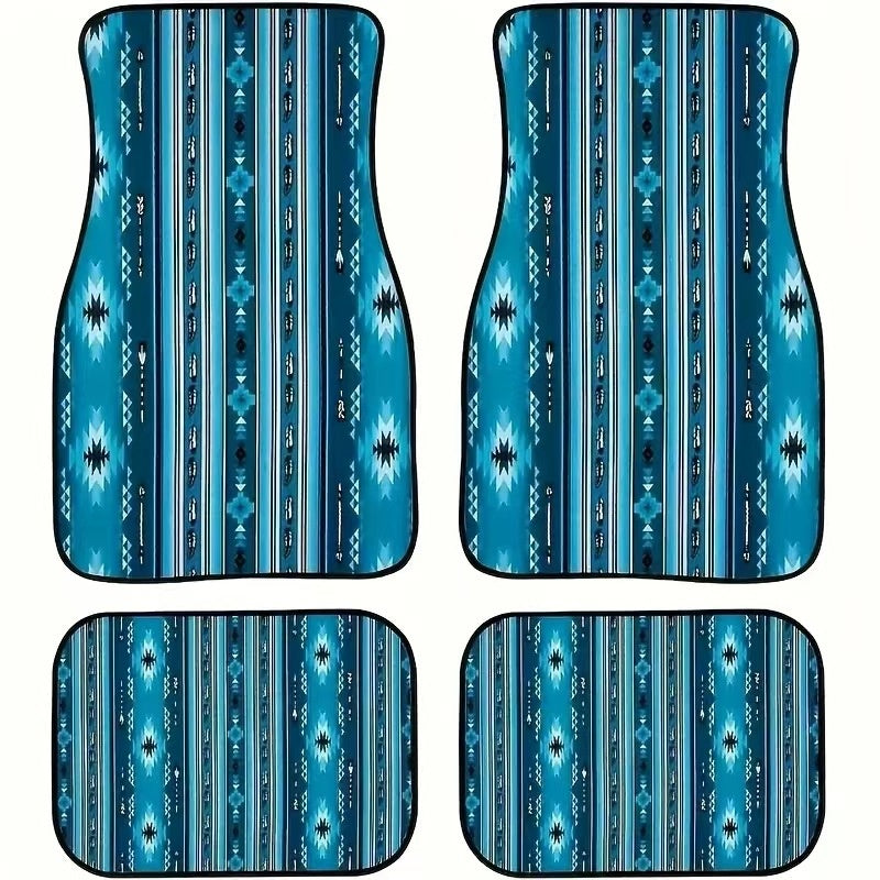 Vintage Bohemian Style Car Floor Mat Carpet