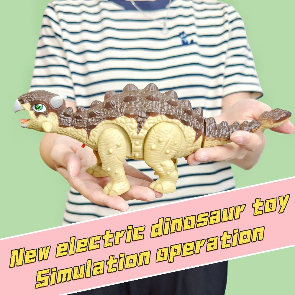 Walking Dinosaur Toy with Sound & Light, Realistic Triceratops & Dragon Dinosaur Figures for Kids — image 11