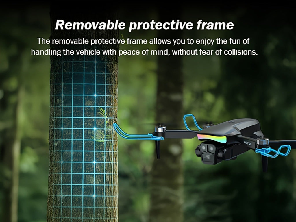 LCD Screen Drone Dual Cameras Brushless Motor Foldable RC Quadcopter with the Listed Color, Size or Set Options for Everyday 