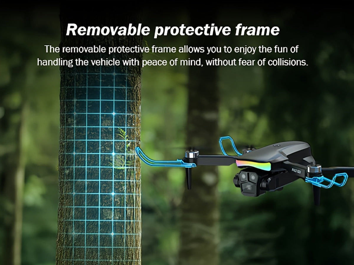 LCD Screen Drone Dual Cameras Brushless Motor Foldable RC Quadcopter with the Listed Color, Size or Set Options for Everyday 