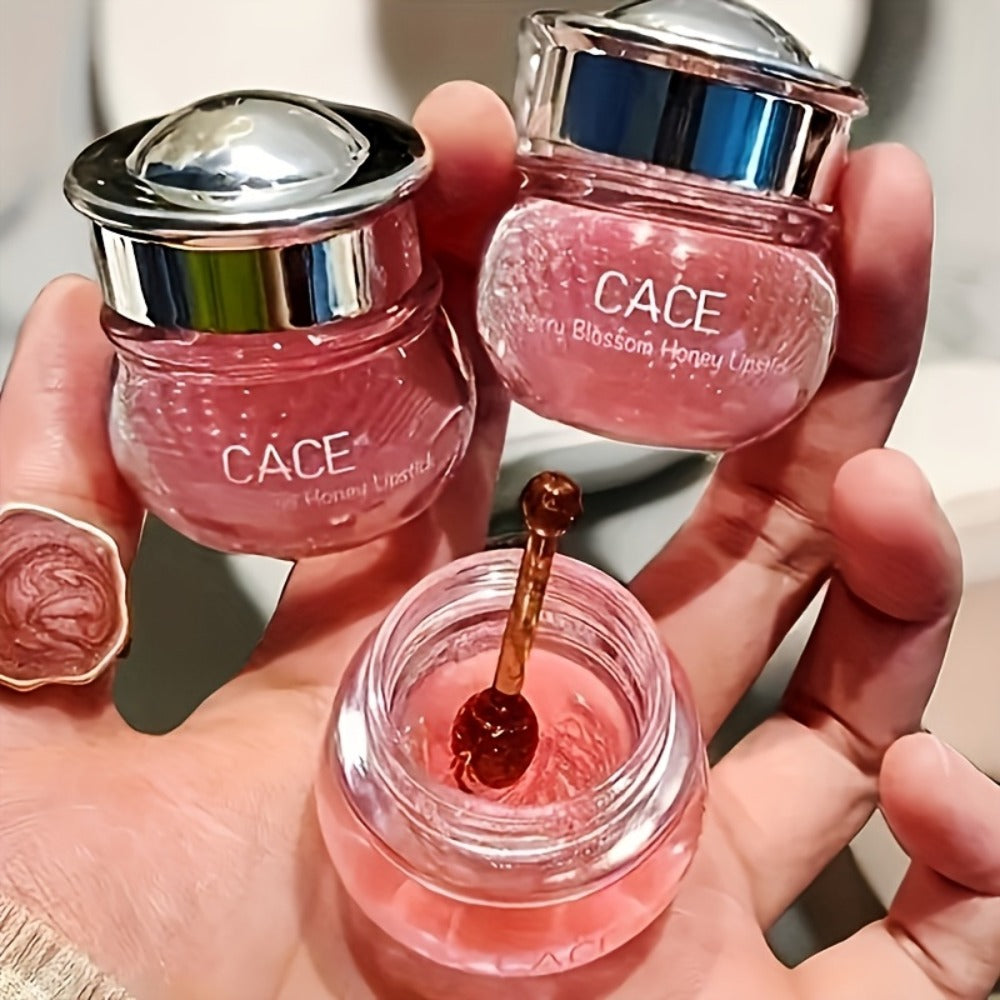 Squalane Lip Care Kit 3-Piece with Cherry Flavor – Hydrating Lip Balm, Nourishing Lip Oil Primer & Glossy Overnight Lip Mask 