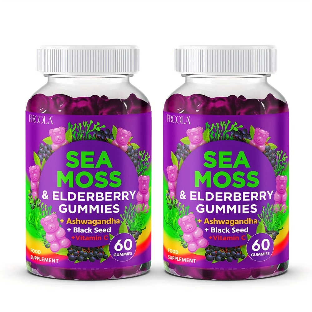 9-in-1 Sea Moss Gummies with Shilajit, Elderberry, Ginger, Turmeric, Ashwagandha & Black Seed Oil — image 6