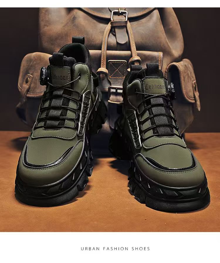 Casual Sports Platform Height-increasing Non-slip Outdoor Work Boots