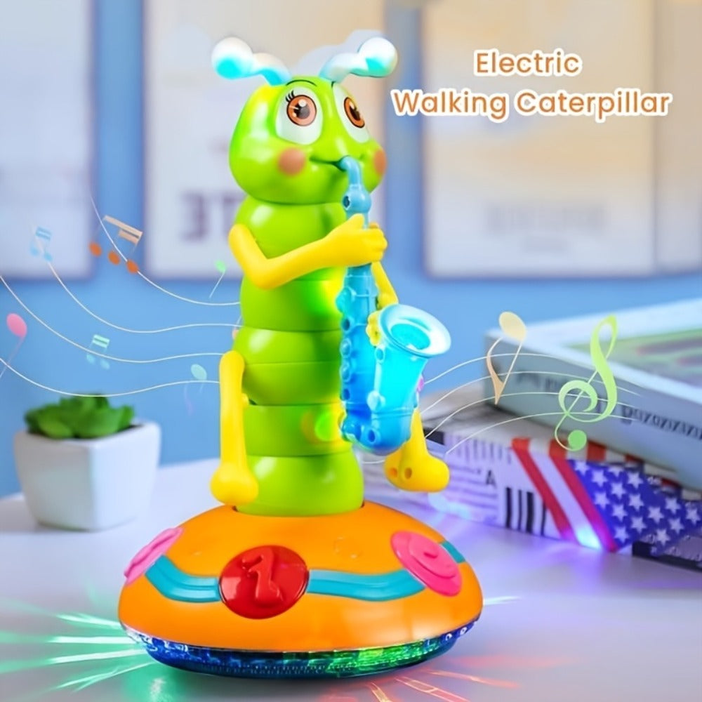 Caterpillar Saxophone Toy for Kids with LED Lights & Music - Electric Musical Instrument for Toddlers — image 7