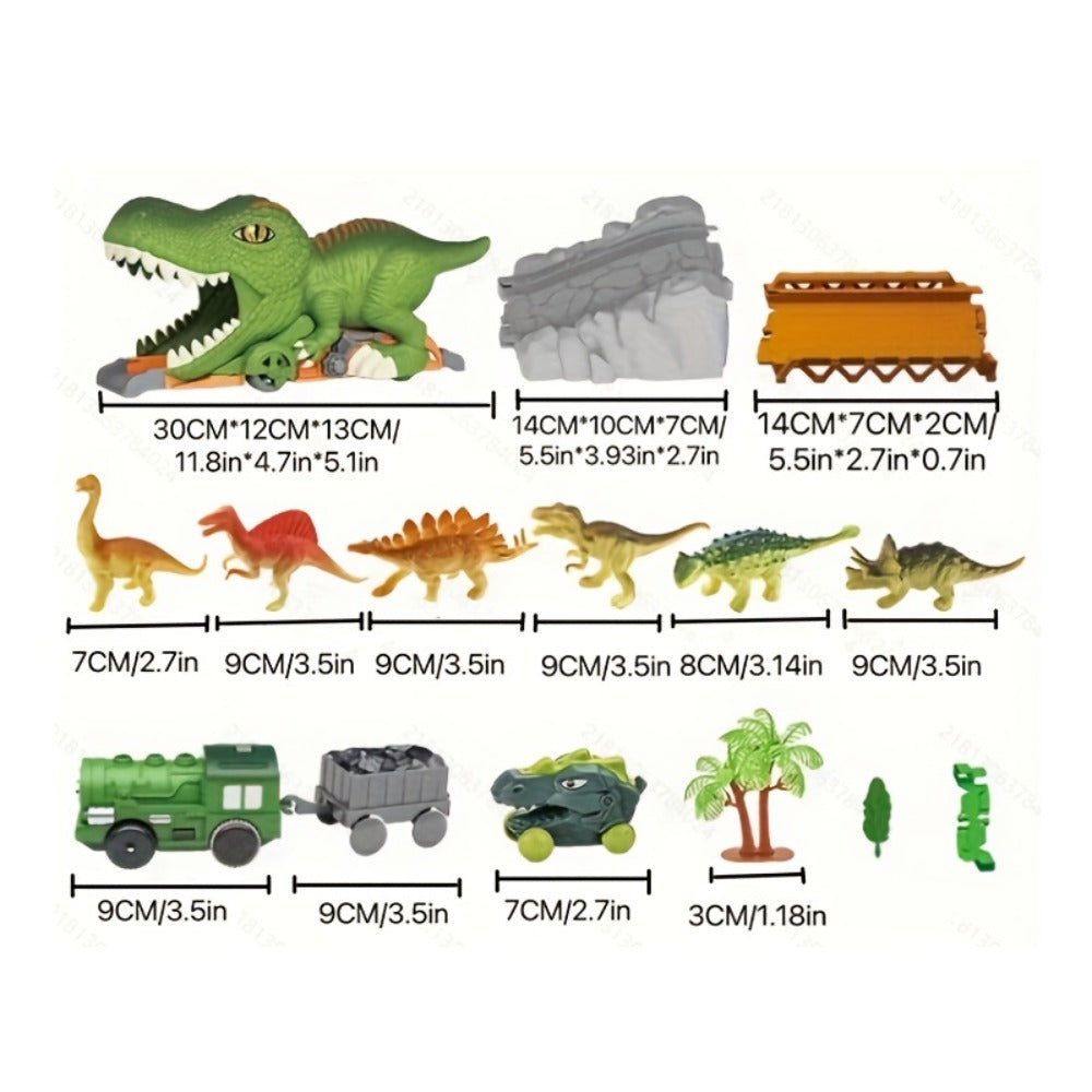 Electric Dinosaur Train Track Set 121pcs with the Listed Color, Size or Set Options for Everyday Use — image 2