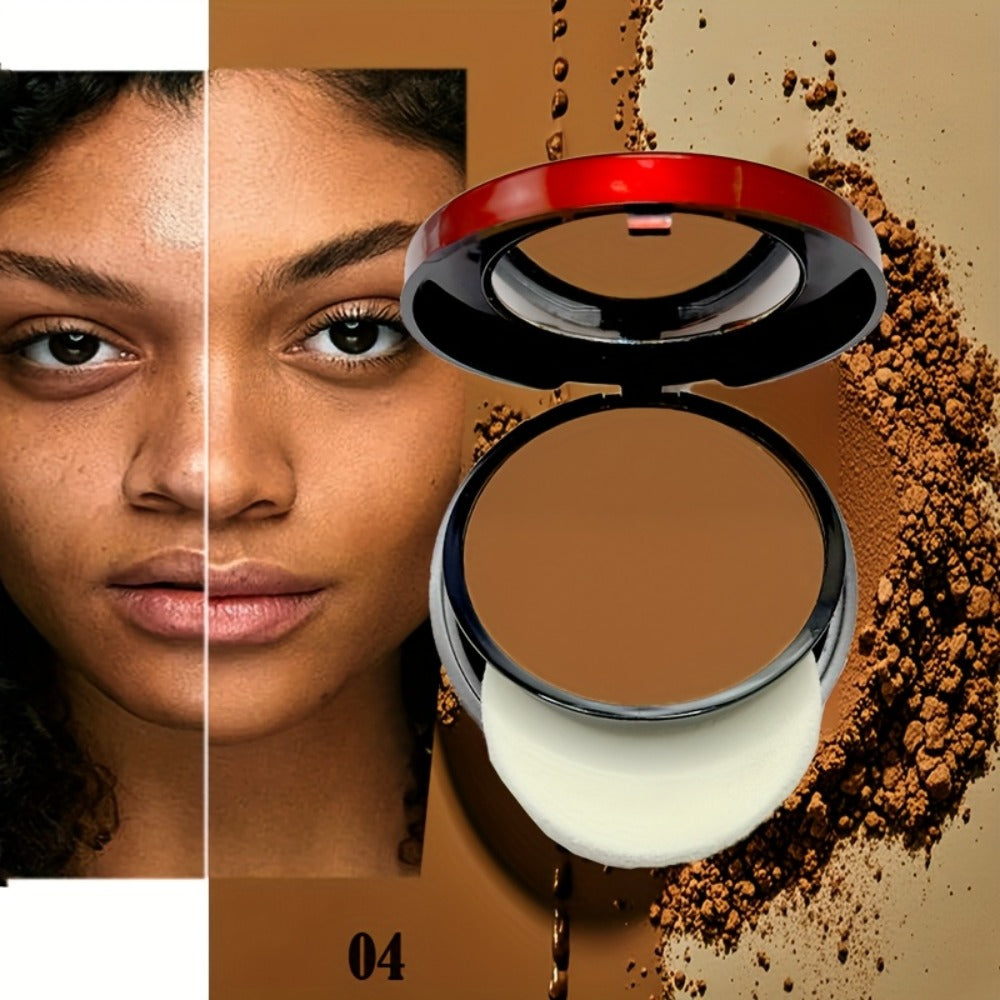 Pressed Powder Foundation Contour Matte Ful1l Coverage Oil Control Waterproof, 6 Shades Light to Dark — image 31